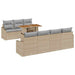 Tuinbankenset 8 st Beige en Grijs
