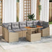 Tuinbankenset 8 st Beige en Grijs