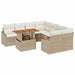 Tuinbankenset 9 st Beige en Crème