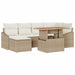 Tuinbankenset 7 st Beige en Crème