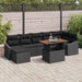 Tuinbankenset 8 st Zwart en Bruin