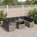 Tuinbankenset 10 st Grijs en Bruin