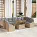 Tuinbankenset 10 st Beige en Grijs