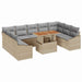 Tuinbankenset 10 st Beige en Grijs