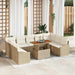 Tuinbankenset 10 st Beige en Crème