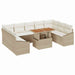 Tuinbankenset 10 st Beige en Crème
