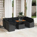 Tuinbankenset 10 st Zwart en Bruin