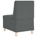 Modulaire Bankeenheid Armlos 2 st Donkergrijs Stof