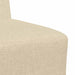 Modulaire Bankeenheid Armlos 2 st Crème Stof