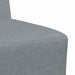 Modulaire Bankeenheid Armlos 3 st Lichtgrijs Stof