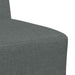 Modulaire Bankeenheid Armlos 3 st Donkergrijs Stof