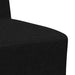 Modulaire Bankeenheid Armlos 3 st Zwart Stof
