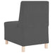 Modulaire Bankeenheid Armlos 3 st Donkergrijs Katoen Stof