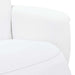 Massage Recliner Stoel Wit Nep Leer