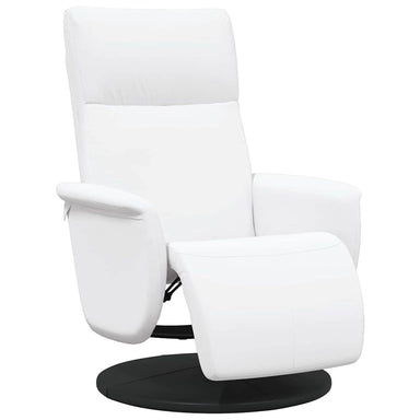 Massage Recliner Stoel Wit Nep Leer