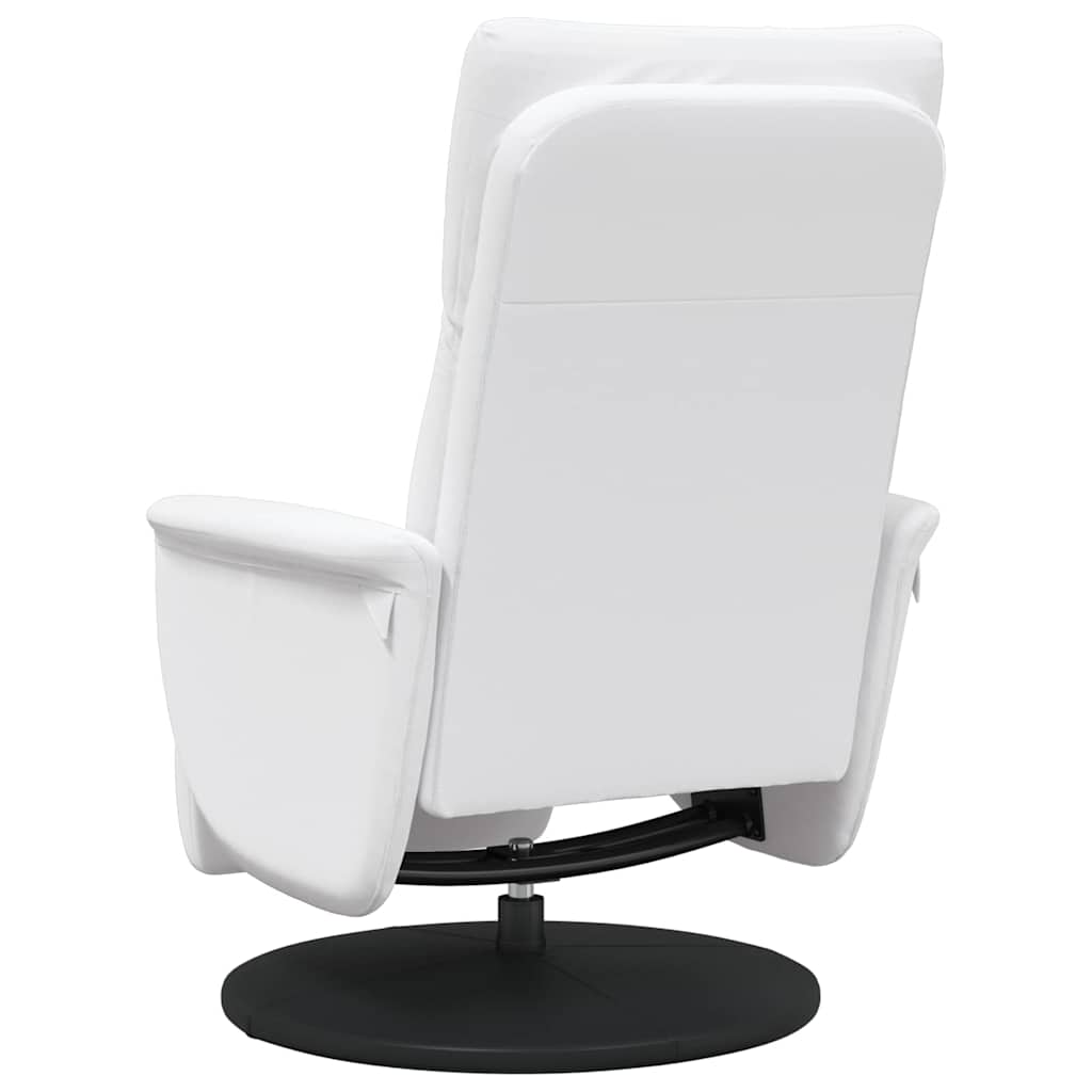 Massage Recliner Stoel Wit Nep Leer