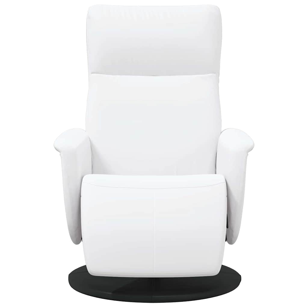 Massage Recliner Stoel Wit Nep Leer