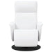 Massage Recliner Stoel Wit Nep Leer