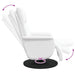 Massage Recliner Stoel Wit Nep Leer