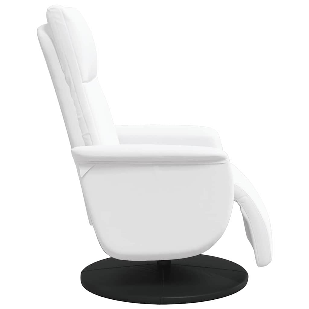 Massage Recliner Stoel Wit Nep Leer