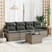 Tuin Sofa Set 5 st Grijs poly rattan