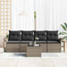 Tuin Sofa Set 5 st Grijs poly rattan