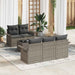 Tuin Sofa Set 6 st 5-Aantal zitplaatsen Grijs