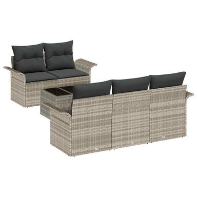 Tuin Sofa Set 6 st 5-Aantal zitplaatsen