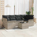 Tuin Sofa Set 7 st 6-Aantal zitplaatsen