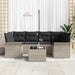 Tuin Sofa Set 7 st 6-Aantal zitplaatsen