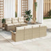 Tuinbankenset 8 st 7-Aantal zitplaatsen Beige en Crème