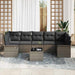 Tuin Sofa Set 8 st Grijs poly rattan