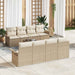 Tuin Sofa Set 9 st 8-Aantal zitplaatsen Beige en Crème