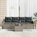 Tuin Sofa Set 5 st 4-Aantal zitplaatsen Grijs poly rattan