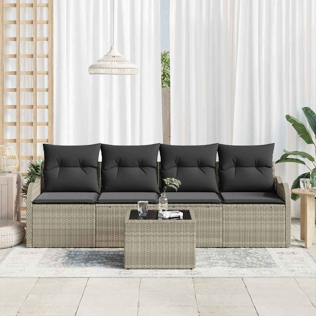 Tuin Sofa Set 5 st 4-Aantal zitplaatsen