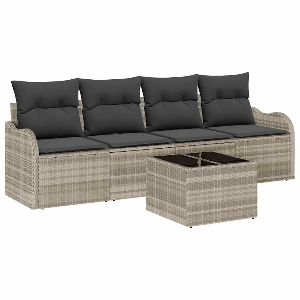 Tuin Sofa Set 5 st 4-Aantal zitplaatsen