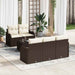 Tuin Sofa Set 6 st 5-Aantal zitplaatsen Bruin en Crème
