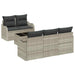 Tuin Sofa Set 6 st 5-Aantal zitplaatsen