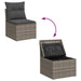 Tuin Sofa Set 7 st 6-Aantal zitplaatsen Grijs