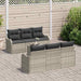 Tuin Sofa Set 7 st 6-Aantal zitplaatsen
