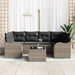 Tuin Sofa Set 7 st 6-Aantal zitplaatsen Grijs