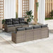 Tuin Sofa Set 8 st 7-Aantal zitplaatsen Grijs