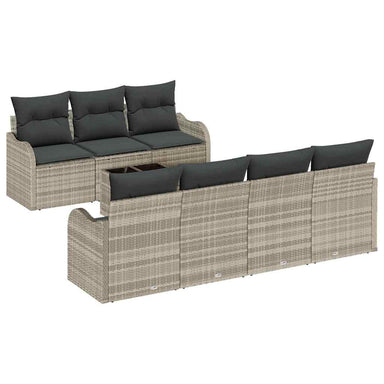 Tuin Sofa Set 8 st 7-Aantal zitplaatsen