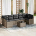 Tuin Sofa Set 8 st 7-Aantal zitplaatsen Grijs