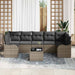 Tuin Sofa Set 8 st 7-Aantal zitplaatsen Grijs