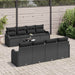 Tuin Sofa Set 9 st 8-Aantal zitplaatsen Zwart