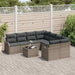 Tuin Sofa Set 9 st 8-Aantal zitplaatsen Grijs