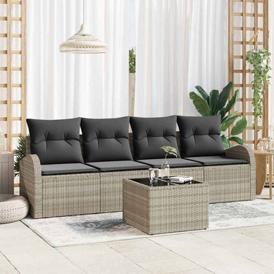 Tuin Sofa Set 5 st 4-Aantal zitplaatsen