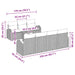 Tuin Sofa Set 8 st 7-Aantal zitplaatsen Beige en Grijs