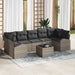 Tuin Sofa Set 8 st 7-Aantal zitplaatsen Grijs poly rattan